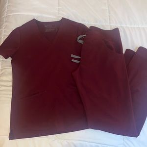 FIGS burgundy set
